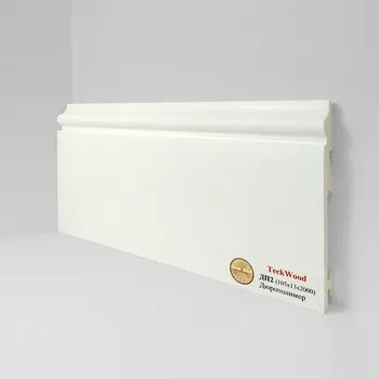 Плинтус Teckwood Белый ДП2 105х14 крепление на клипсу