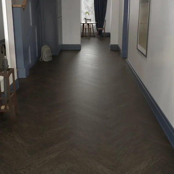 Паркетная доска ESTA Дуб HB Indigo Elite Lava Grey 120/725